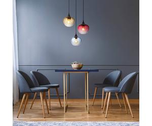 Globo Lampada a sospensione Sander, Ø 45 cm, multicolore, vetro, a 3 luci. Globo