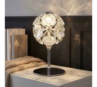 Globo Lampada Da Comodino LED A Cristalli Trasparente L 15 H 26,5 cm