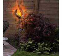 Globo Lampada Da Giardino Solare A Piantana LED Con Batteria, Giallo/Oro [EEK: Non valutato]