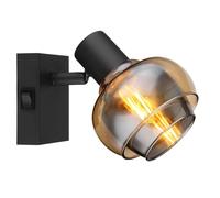 Globo Lampada da parete per corridoio, camera da letto, mobile, colore nero