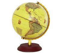 Globo, Lampada da scrivania creativa piccola Lampada da tavolo for bambini e adulti con supporto Globo con testo chiaro(B,Small)