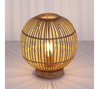 Globo Lampada da tavolo Hildegard di bambù, Ø 30 cm Globo