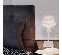 Globo Lampada da tavolo LED Gixi, effetto trasparente/cristallo, CCT Globo