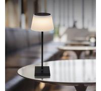 Globo Lampada da tavolo LED Gregoir, nero opaco, altezza 38 cm, CCT Globo