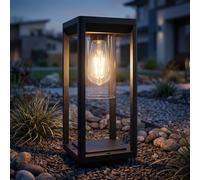 Globo Lampada Da Terra A Piantana Per Esterni IP44, Nera, LED, 35 Cm, E27