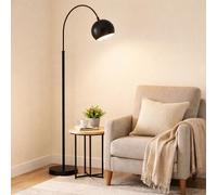 Globo Lampada Da Terra Bogenleuchte LED Nera 1 Luce H 150 cm E27