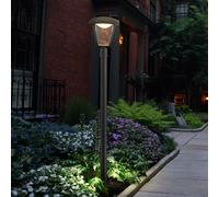 Lampada da esterno, piantana, piantana, giardino, piedistallo in alluminio luce esterna, plastica pressofusa, IP44, 1x LED 7W 360Lm bianco caldo, PxH 16,5x110 cm