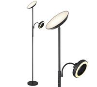 Globo Ventilatore Stand LED Lampada Da Terra Nera Dimmer Touch 178 cm