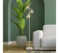 Globo Lampada da terra Mateo, color crema, metallo, 161 cm, a 3 luci, E27 Globo