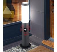 Globo Lampada Esterna Da Parete E Piantana Con Sensore, Acciaio Inox, IP44, 230V