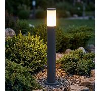 Globo Lampada LED Da Esterno Standleuchte A Cestello Grigio Acciaio Inox 80 Cm