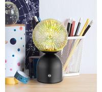 Globo Lampada LED da tavolo Julsy, nera, 3D, altezza 21 cm, CCT Globo