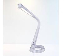 Globo Lampada LED da tavolo Mitti, USB, argento/bianco Globo