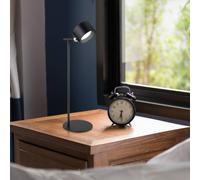 Globo Lampada LED da tavolo ricaricabile Jorje CCT 4 in 1 nera Globo