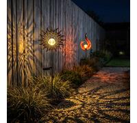 Globo Lampada Solare Da Esterno Con Paletto LED 2x, Decorazione Giardino, IP44 [EEK: Non valutato]