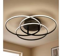 Globo Lampadario Da Soffitto LED Design Nero Regolabile 45,6 cm [EEK: E]