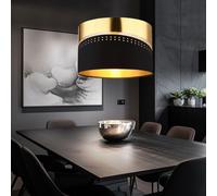 Globo Lampadario Sospensione Wohnzimmerleuchte 1 Luce E27 LED Oro 120 cm