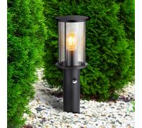 Globo Lampioncino Gracey, nero, con sensore, 45 cm, IP54, E27 Globo