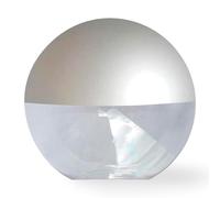 Globo Lampione da Esterno Antinquinamento Diametro 45CM Trasparente Incolore Verniciato in Grigio Parte Superiore per Esterno Urbanizzazione Giardino Illuminazione Pubblica