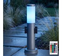 Globo Lampione Da Giardino RGB LED Con Telecomando Dimmerabile, IP44, H 45cm [EEK: F]
