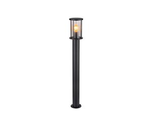 Globo Lampione Gracey, altezza 100 cm, nero, acciaio inox, IP54 Globo