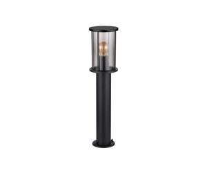 Globo Lampione Gracey, altezza 60 cm, nera, acciaio inossidabile, IP54 Globo
