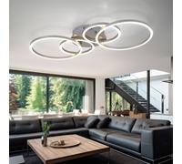 Globo LED Design Lampada Da Soffitto Argento, Lampadine Incluse, Regolabile
