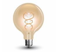 GLOBO LED E27 4.8W FILAMENTO VINTAGE AMBRATA BIANCO CALDO CURVE VT-2085-LED217216 V-TAC
