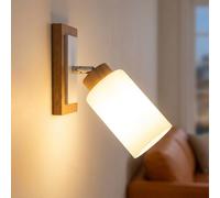 Globo LED Lampada Da Parete Regolabile, Spot, Marrone, H 25 cm