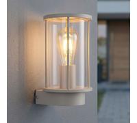 Globo LED Lampada Parete Esterna IP54 Acciaio Vetro 25,2 cm Beige [EEK: PER]