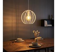 Globo LED Lampadario Pendellampe Regolabile In Altezza Bianco 120 cm