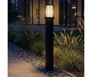 Globo LED Lampione Esterno Standleuchte da Giardino Anthrazit Alluminio 65 cm