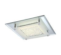 Globo LED Plafoniera Cromo Cristallo Angolare 28cm 12W 1010lm Bianco Neutro [EEK: F]