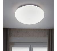 Globo LED Plafoniera Opale Bianca Lampada Da Soffitto Rotonda 25,5x25,5x9 cm