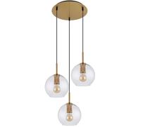 Globo Lighting Adara lampada sospesa 3x60 W ottone 15462H1