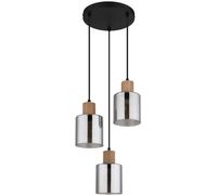 Globo Lighting Aleidis lampada sospesa 3x25 W nero-fumé 15768-3H