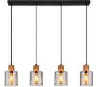 Globo Lighting Aleidis lampada sospesa 4x25 W nero-fumé 15768-4