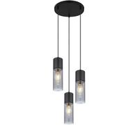 Globo Lighting Annika lampada sospesa 3x25 W nero-fumé 21000-3HB