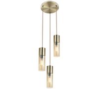 Globo Lighting Annika lampada sospesa 3x25 W oro -ambra 21000-3HM