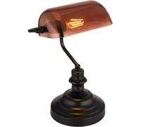 Globo Lighting Antique lampada da tavolo 1x60 W nero-trasparente-rame 2491C