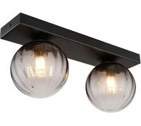Applique da Parete Dallerta 10 Watt 35x12x15 cm Nero 15216-2 GLOBO LIGHTING