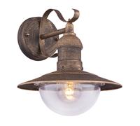 GLOBO LIGHTING Applique Esterno Classica E27 IP44 Nero Ø24 3274