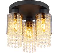 Globo Lighting Backey lampada da soffitto 3x40 W nero-fumé 15799-3D
