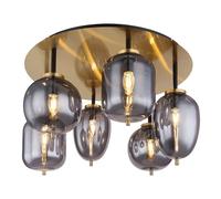 Globo Lighting Blacky I lampada da soffitto 6x40 W ottone-fumé 15345-6DMM