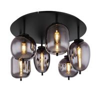 Globo Lighting Blacky lampada da soffitto 6x40 W nero-fumé 15345-6D