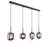 Globo Lighting Blacky lampada sospesa 4x40 W nero-fumé 15345-4