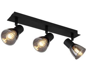 Globo Lighting Claude lampada da soffitto 3x40 W nero-fumé 54307-3