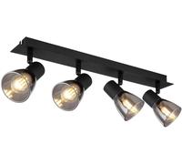 Globo Lighting Claude lampada da soffitto 4x40 W nero-fumé 54307-4