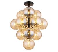 Globo Lighting Conor lampada da soffitto x4 W nero-ambra 56146D