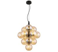 Globo Lighting Conor lampada sospesa x4 W nero-ambra 56146H